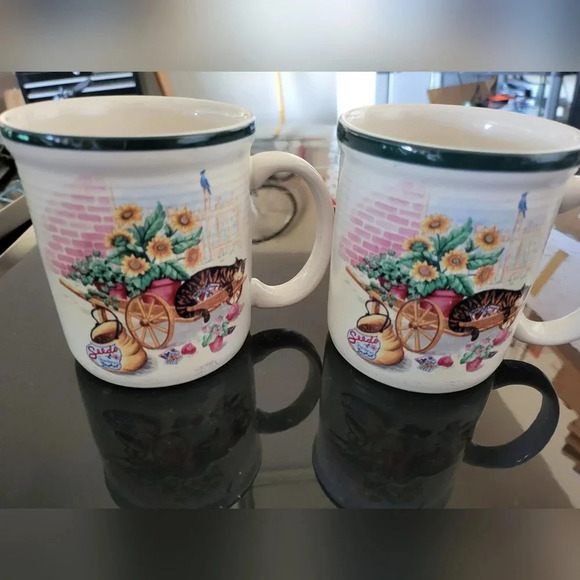 Other - 2 Century China Cat Coffee Mug Cup Set of 2 Christmas Gift